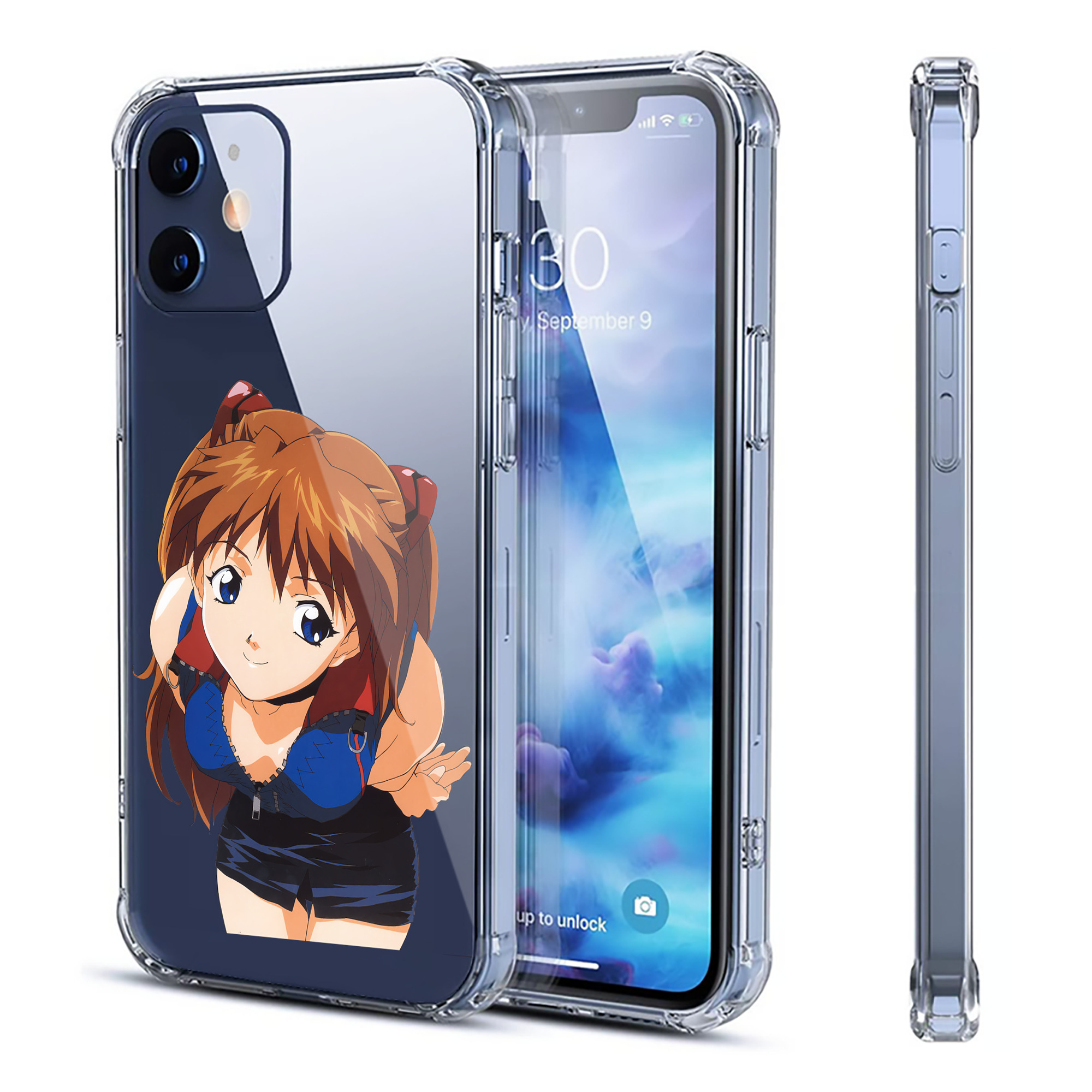 （画像用） EVA 新世紀エヴァンゲリオン 【iPhone 12シリーズ対応】透明スマホケース（クリアソフトケース）